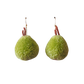 Pear Pom Pom Earrings Sample Sale