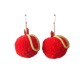Apple Pom Pom Earrings Sample Sale