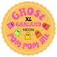 XL Ghost Garland Pom Pom DIY Kit - Neon - Makes at least 18 ghosts!