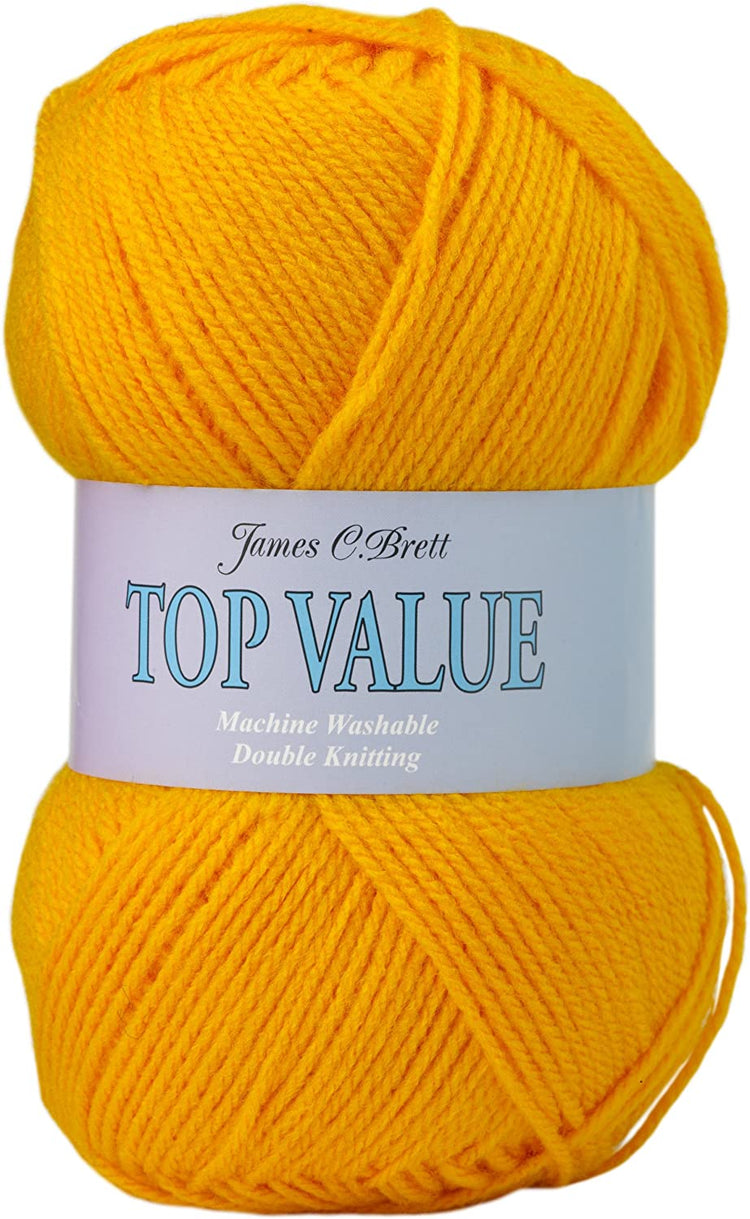 Sunshine Yellow Acrylic Yarn DK 100g 8411 - James C Brett