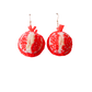 Pomegranate Pom Pom Earrings Sample Sale