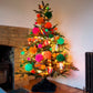 Giant Hanging Pom Pom Baubles - 13cm - Set of 6