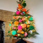 Giant Hanging Pom Pom Baubles - 13cm - Set of 6