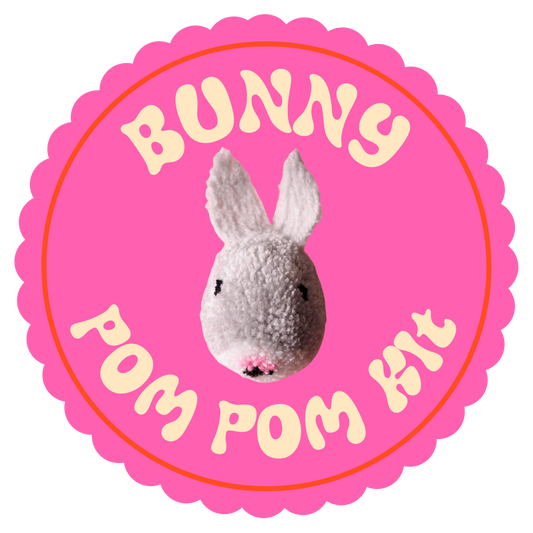 Bunny Pom Pom DIY Kit - Advanced Pom Pom Craft Kit