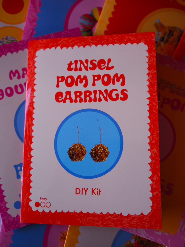 Tinsel Earrings DIY Kit - Choose your own colour!