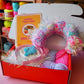 Pastel Iridescent Tinsel Pom Pom Headband Kit