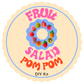 Fruit Salad Pom Pom DIY Kit - Makes 10 different fruits!