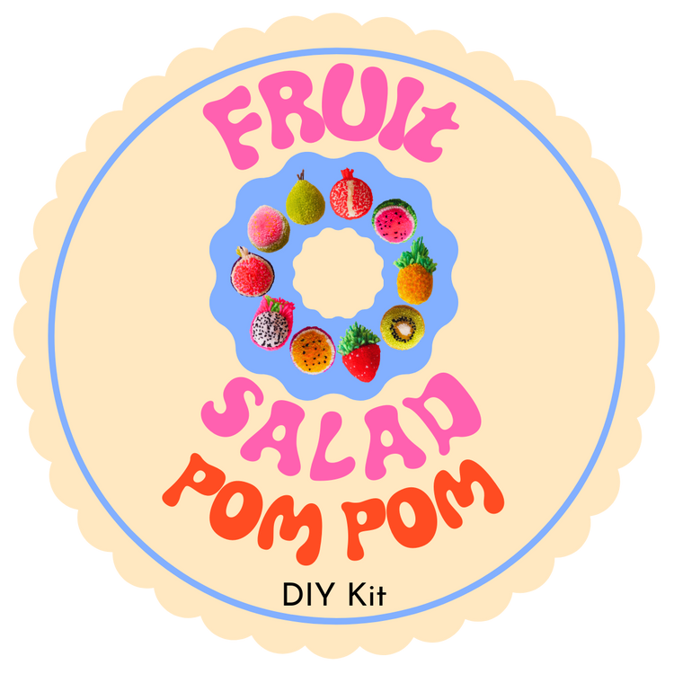 Fruit Salad Pom Pom DIY Kit - Makes 10 different fruits!