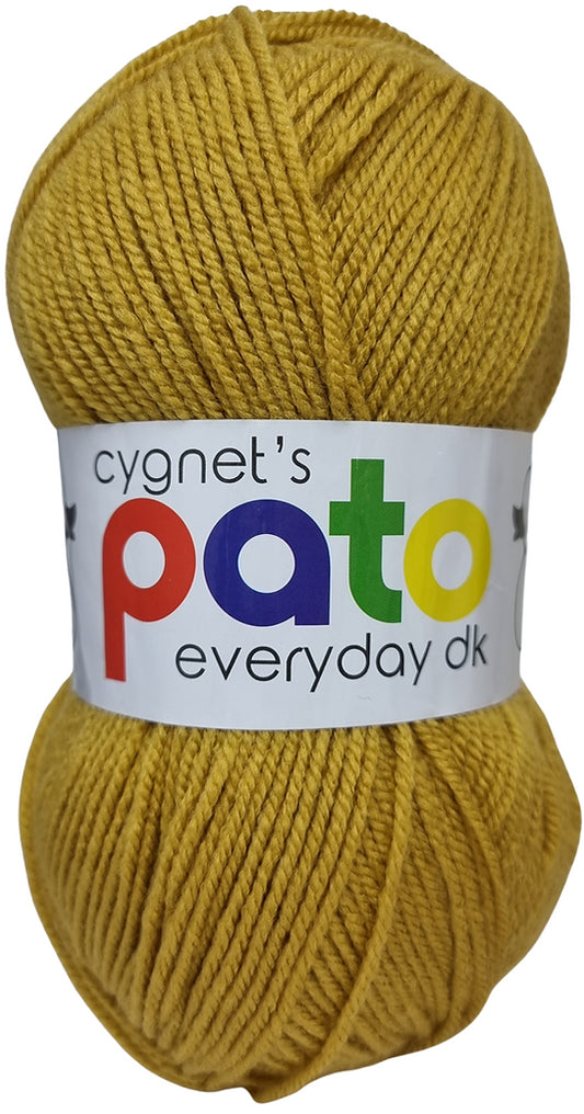 Gold Acrylic Yarn DK 100g- Pato Cygnet Yarns