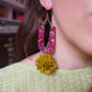 Rainbow Arch Tinsel Earrings - Gold Tinsel - 1 READY TO SHIP