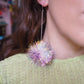 Mini Iridescent & Purple Tinsel Earrings - 1 READY TO SHIP