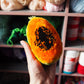 Handmade Papaya Pom Pom Sculpture