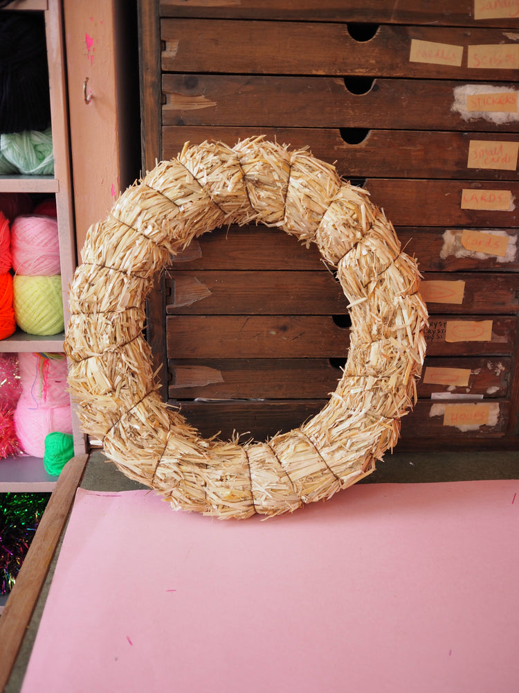 Handmade Straw Wreath Base