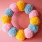 Chunky Pom Pom Wreath DIY Kit – Beginner Friendly Pastel Craft Kit