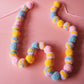 Chunky Pom Pom Garland DIY Kit – Beginner Friendly Pastel Craft Kit