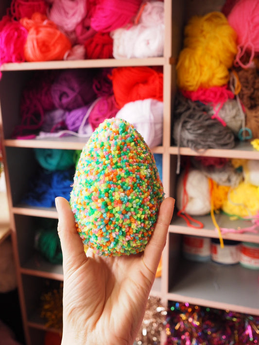 Confetti Pom Pom Egg DIY Kit – Advanced Pom Pom Craft Kit