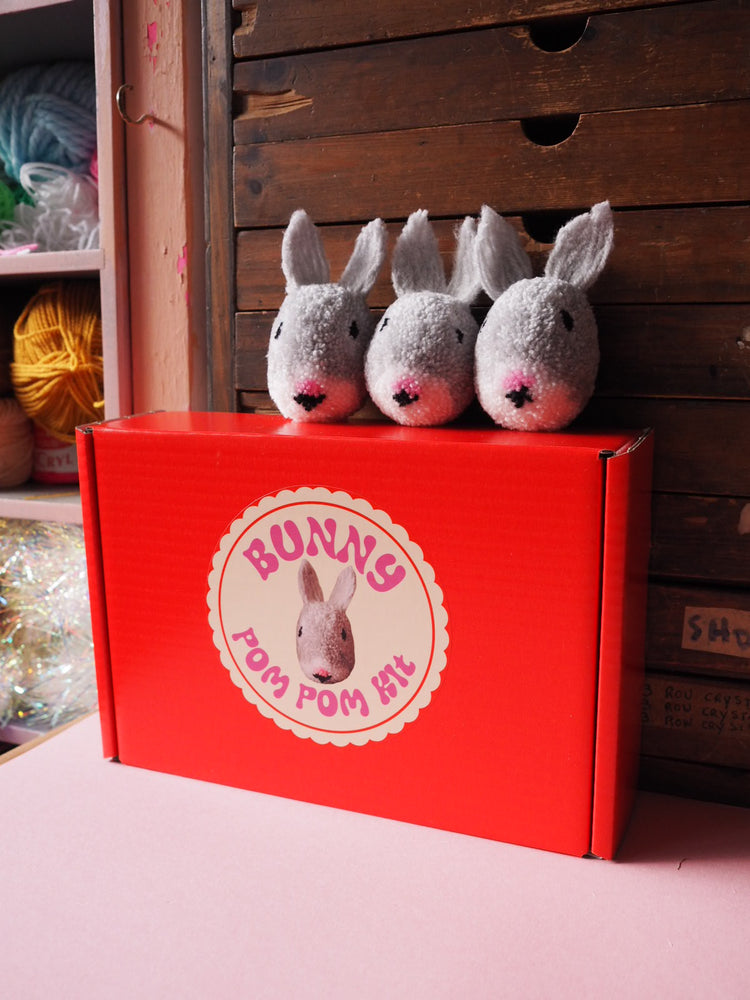 Bunny Pom Pom DIY Kit - Advanced Pom Pom Craft Kit