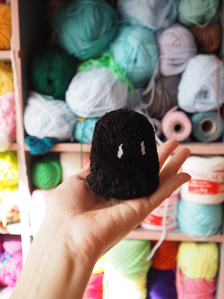 Ghost Pom Pom Desk Buddy