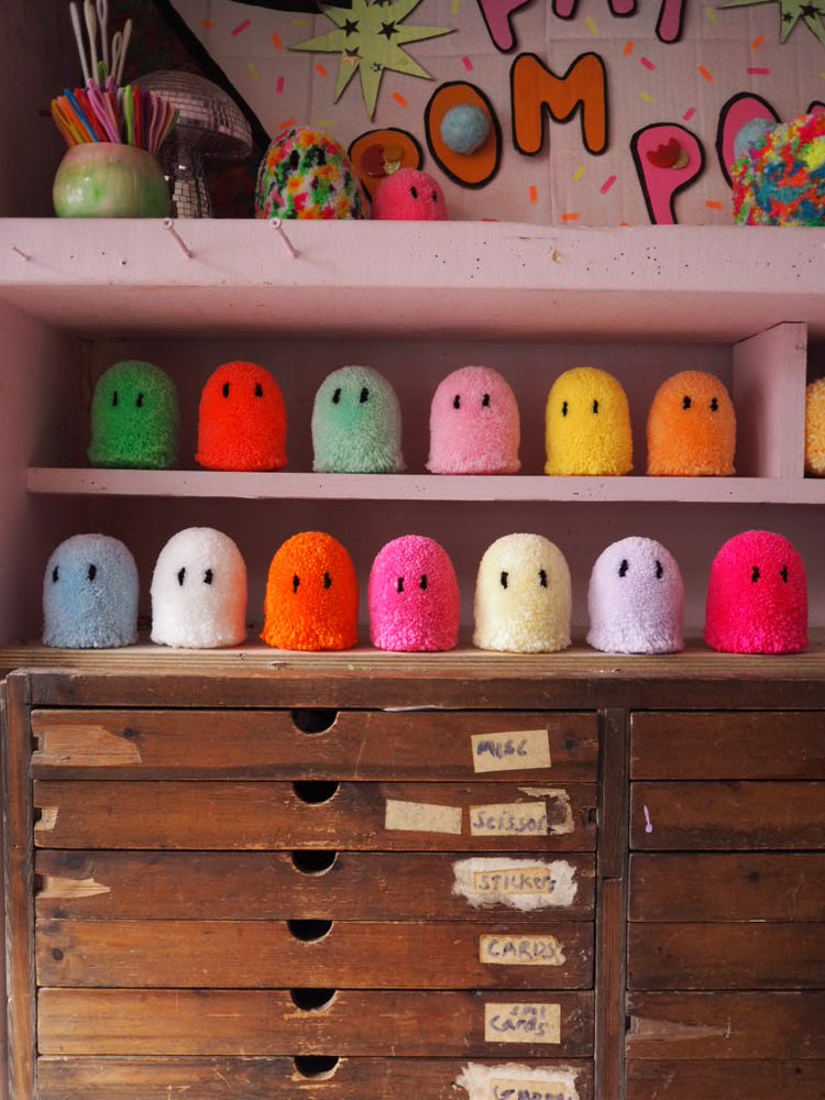 Ghost Garland Pom Pom DIY Kit - Choose your own colours!