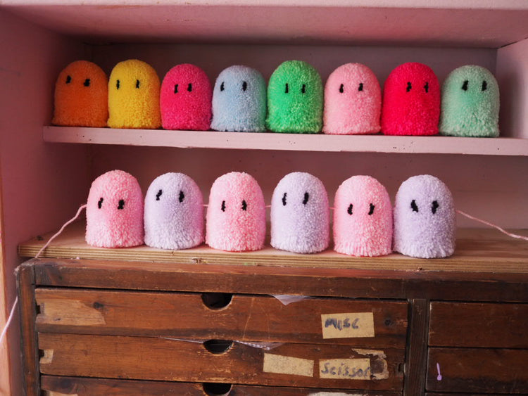 Ghost Garland Pom Pom DIY Kit - Choose your own colours!