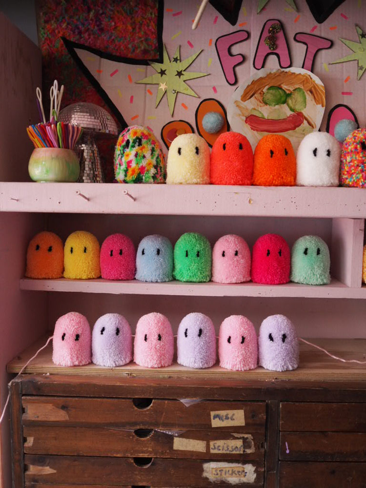 Ghost Garland Pom Pom DIY Kit - Choose your own colours!