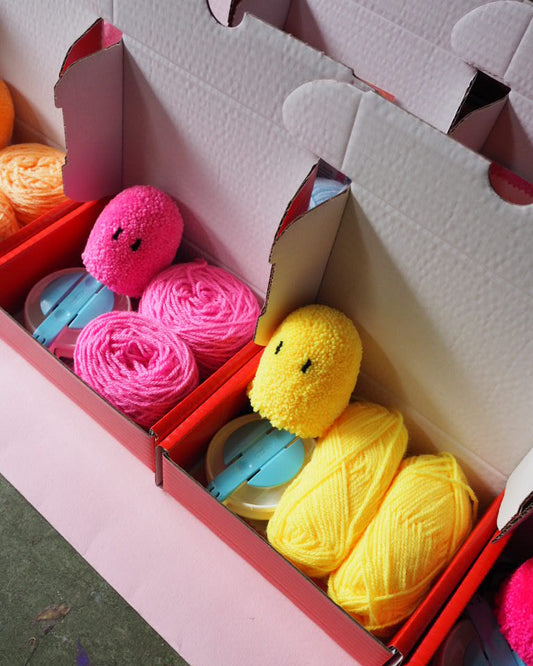 Ghost Pom Pom DIY Kit - Choose your own colour!