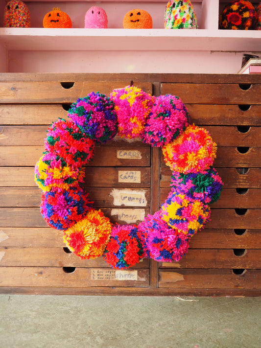 SAMPLE SALE - Large Handmade Jewel Wreath