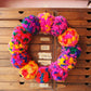 Large pom pom wreath kit - Jewel