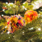 Handmade Tinsel Pom Pom Bauble Decoration - Christmas