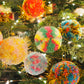 Handmade Tinsel Pom Pom Bauble Decoration - Christmas