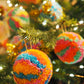 Handmade Tinsel Pom Pom Bauble Decoration - Christmas