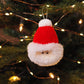 Handmade Santa Pom Pom Bauble Christmas Decoration