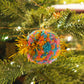 Handmade Tinsel Pom Pom Bauble Decoration - Christmas