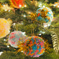 Handmade Tinsel Pom Pom Bauble Decoration - Christmas