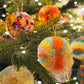 Handmade Pom Pom Bauble Decoration - Christmas