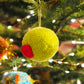 Christmas Olive Pom Pom Bauble Ornament Decoration