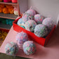 Tinsel Pom Pom Bauble Kit - Pastel