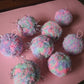 Tinsel Pom Pom Bauble Kit - Pastel