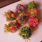 Tinsel pom pom bauble kit - Jewel