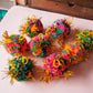 Tinsel Pom Pom Bauble DIY Kit - Jewel