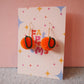 Mini Christmas Satsuma Earrings
