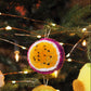 Handmade Passionfruit Pom Pom Bauble