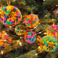 Tinsel Pom Pom Bauble DIY Kit - Jewel
