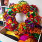 XL Tinsel Pom Pom Wreath Kit - Colour choices