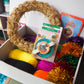 XL Tinsel Pom Pom Wreath Kit - Colour choices