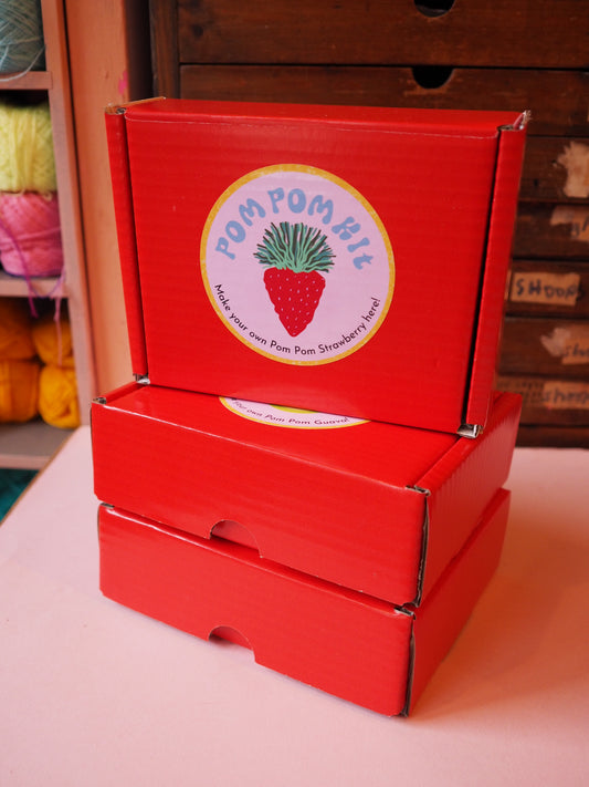 Strawberry Pom Pom DIY Kit