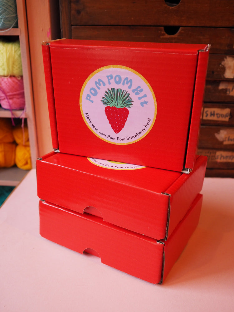 Strawberry Pom Pom DIY Kit