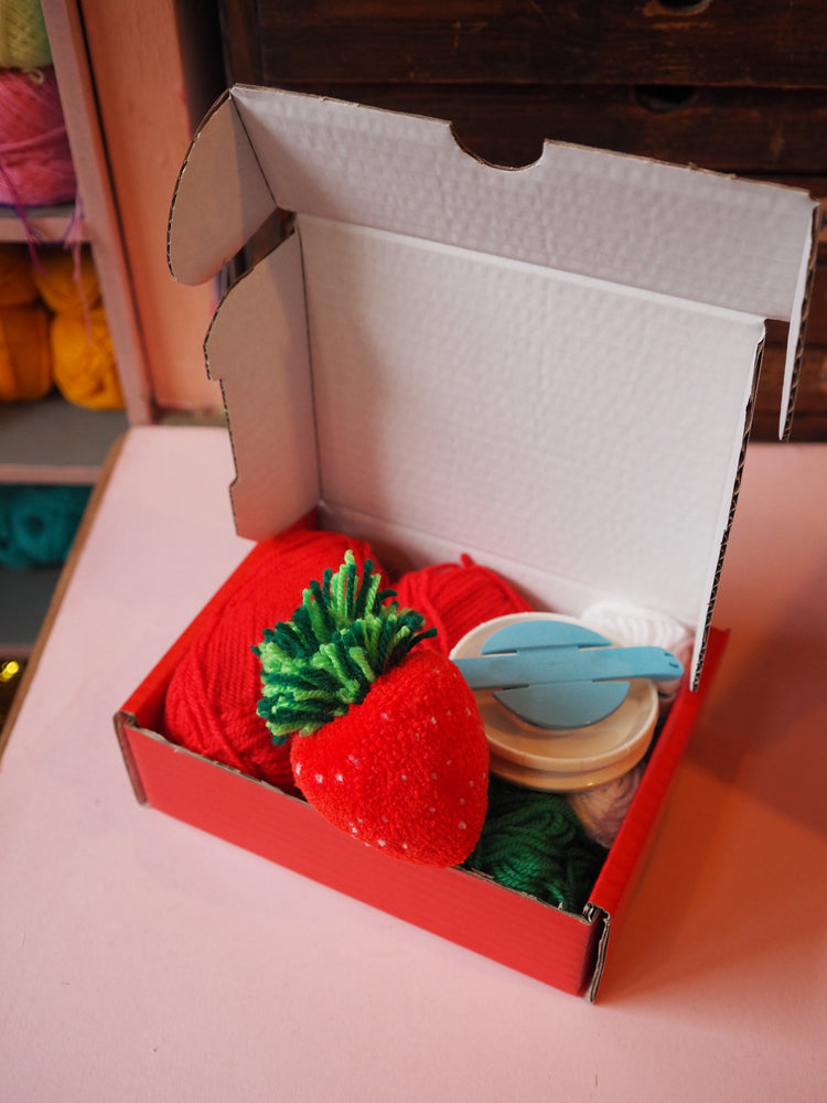 Strawberry Pom Pom DIY Kit