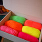 XL Ghost Garland Pom Pom DIY Kit - Neon - Makes at least 18 ghosts!