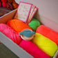 XL Ghost Garland Pom Pom DIY Kit - Neon - Makes at least 18 ghosts!